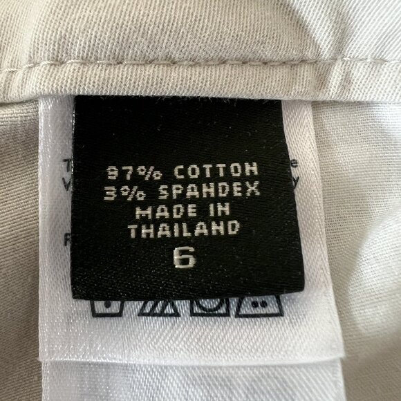 Eddie Bauer Women's Pants Size 6 Straight Leg Mid Rise Stretch Beige Casual - Picture 7 of 12